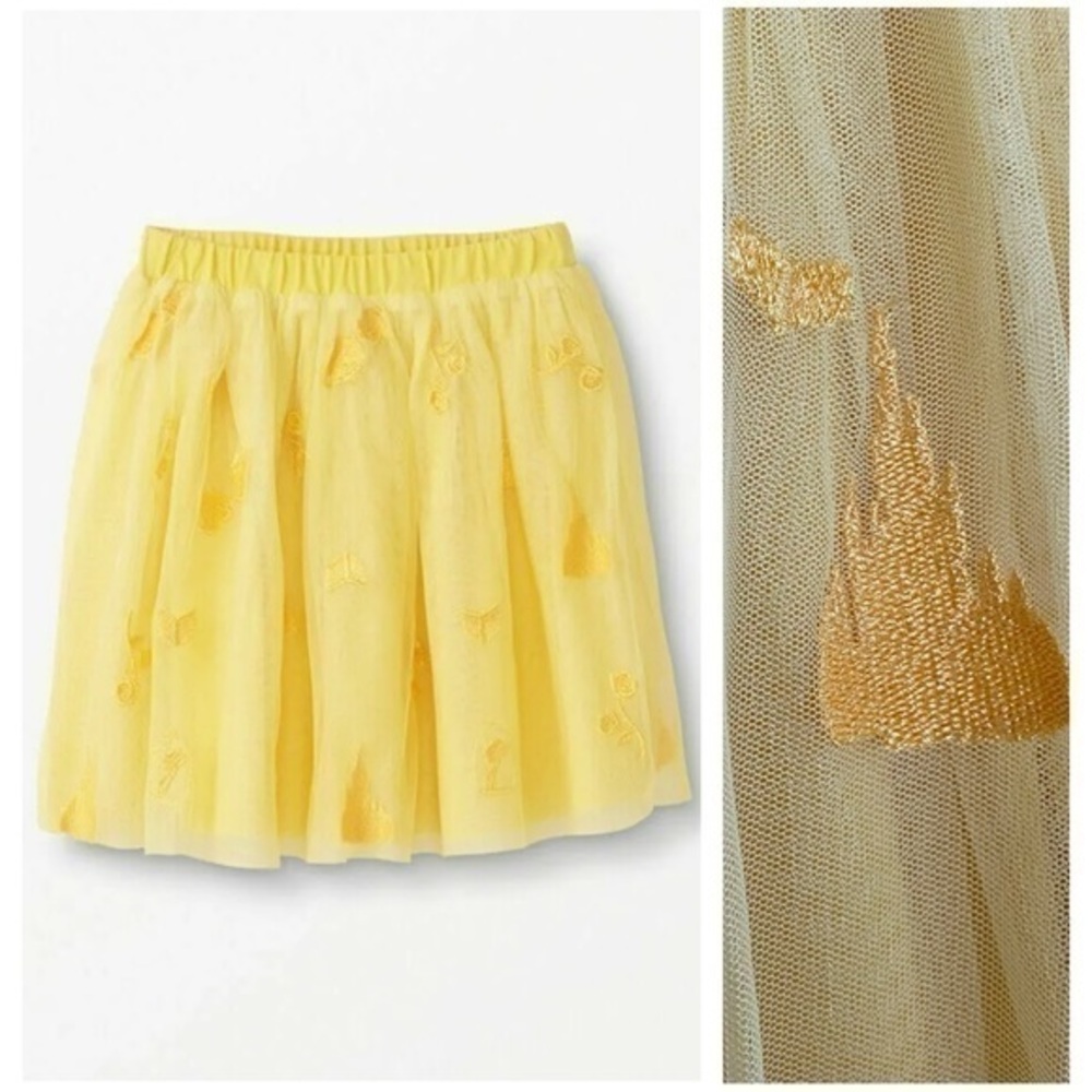 Hanna Andersson X Disney Princess Repunzel Embroidered Yellow Tulle Skirt 10